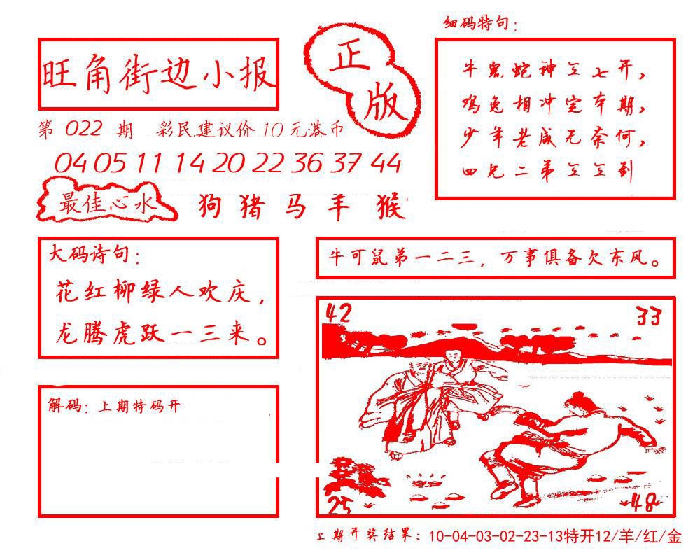 022期旺角街边小报[图]