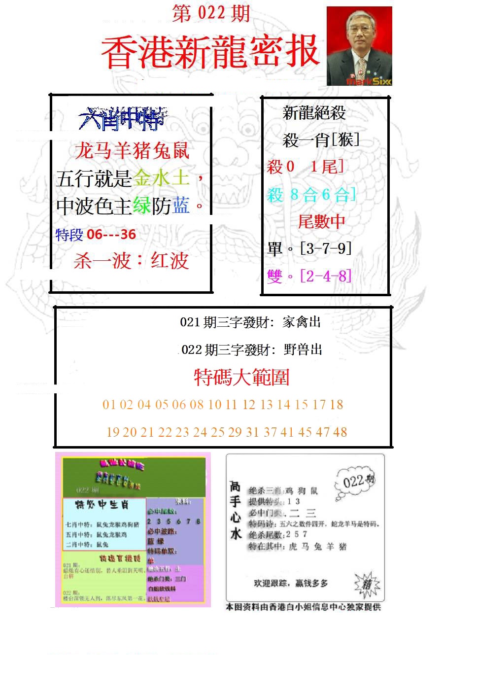 022期新龙密报[图]